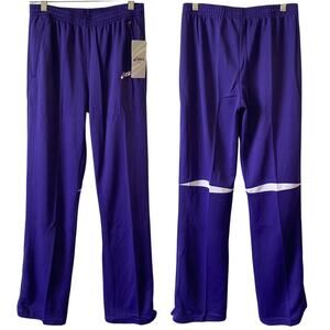 NEW ASICS Cali Track Sports Pants Purple Size Small Soccer Warm Up Pants